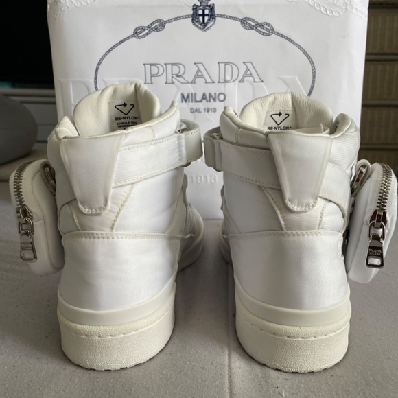Prada x Forum High “White” M 9 1/2 - Picture 3 of 14